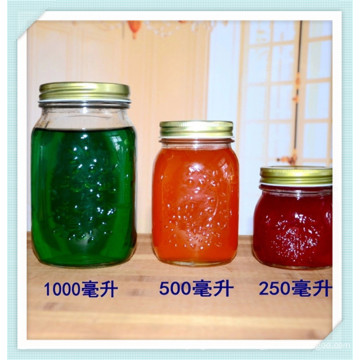 1000ml 500ml 250ml Glass Jam Jar, Honey Glass Jar, Mson Jar.